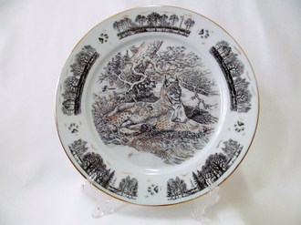 Керамическая мануфактура декоративная тарелка коллекционный фарфор